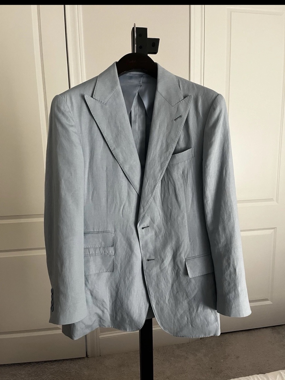 Ralph Lauren Purple Label Pale Blue Single-Breasted Sport Coat